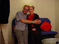 Xty and I in the green room